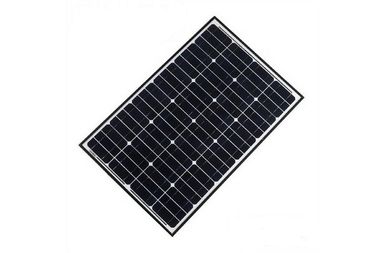 40 Watt Mono Siyah Güneş PV Panelleri Yüksek Geçirgenlik Düşük Demir Temperli Cam Kapak