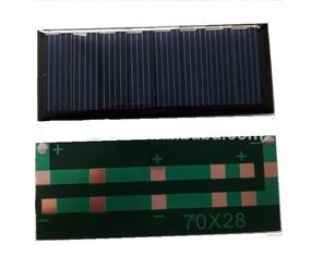Mini epoksi reçine güneş paneli 2V 0.6W teller polikristal silikon kurulu DIY pil güneş enerjisi ile