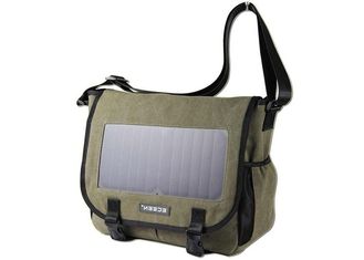 Cep Telefonu için Polyester Malzeme Güneş Enerjili Bookbag USB Çıkışı Taşınabilir Şarj