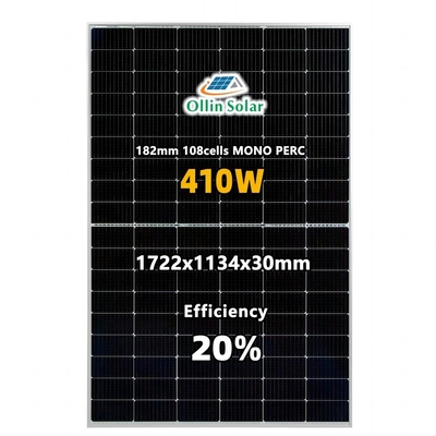 satın al Ev Güneş Sistemi İçin Tam Siyah Mono Perc 9bb PV Fotovoltaik Güneş Paneli online manufacture
