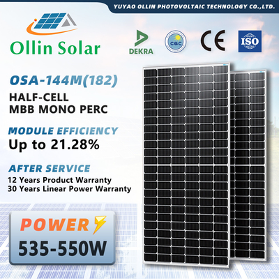 satın al 560W Monokristal Solar Modül Paneli 144 Hücreli 182mm 10bb Mono 560W online manufacture