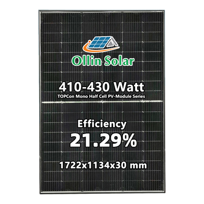 satın al N TİPİ 420W TOPCON N TİPİ MONOKRİSTAL YARIM HÜCRE GÜNEŞ PANELİ online manufacture