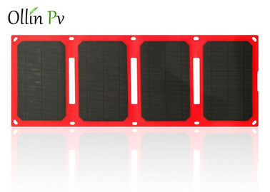 satın al Kolay Taşıma Solar Charger Çanta 4 Katlı Kırmızı Mobil Fotovoltaik Şarj Cihazı online manufacture