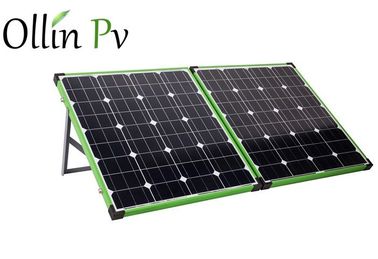 satın al Yeşil renkli çerçeve katlanır güneş panelleri / monte edilmiş denetleyici olmadan online manufacture