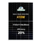 Ev Güneş Sistemi İçin Tam Siyah Mono Perc 9bb PV Fotovoltaik Güneş Paneli