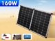 160W 200W 400w Katlanabilir Cam Güneş Panelleri Kamp Kitleri