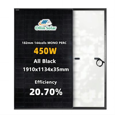 Evler için 445W 450W 455W 460W Mono Güneş Paneli Yarım Hücre Güneş Paneli Kiti