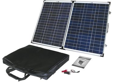 60W Poli Taşınabilir Katlanır Güneş Panelleri Eloksallı Alüminyum Alaşımlı Çerçeve